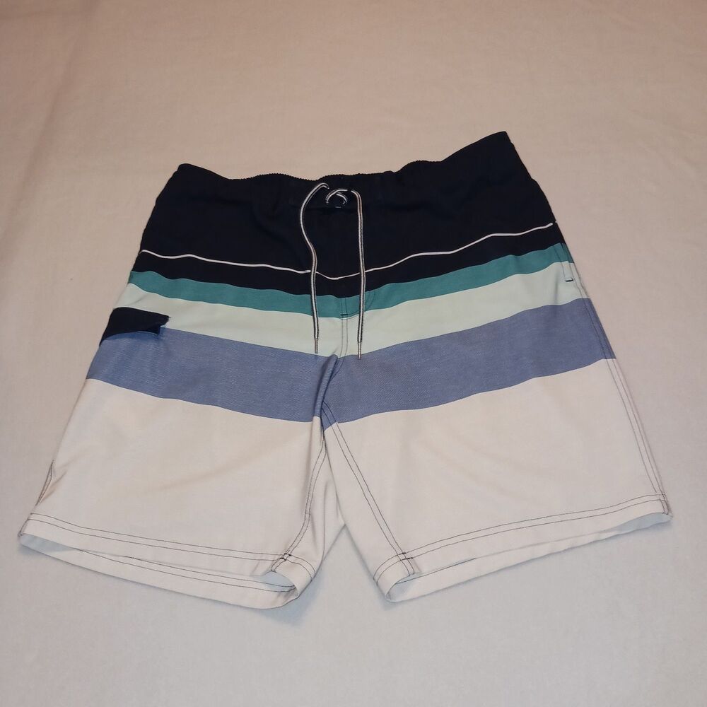 George Mens XL Swim Shorts 5 Color Band Swim Trunks